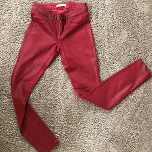 Rich and skinny red pants
